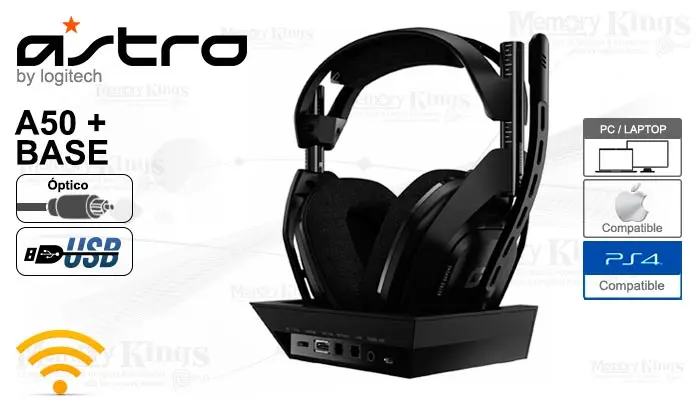 Gaming Wireless Astro A50 Black Grey
