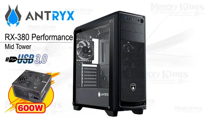 Antryx Mid Tower 600W RX-380 Performance