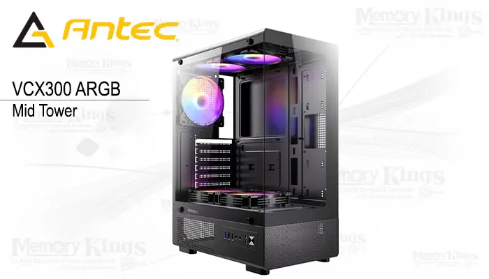 Antec Mid Tower VCX300 ARGB 5FAN