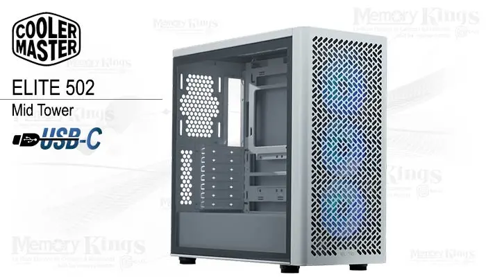 Cooler Master Mid Tower Elite 502 White