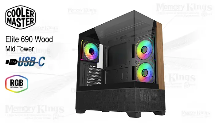 Cooler Master Mid Tower Elite 690 Wood