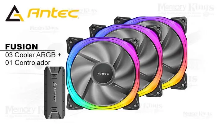 Antec Case 120 Mm Fusion ARGB 3IN1+CONTROL