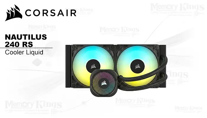 Corsair CPU Liquid 240 Nautilus 240 Rs ARGB Black Silent