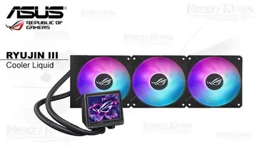 ASUS CPU Liquid 360 ROG Ryujin III 360 ARGB Extreme Black con Pantalla LCD IPS de 3.5 Personalizable