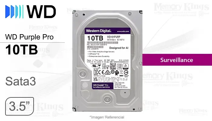 10TB WD Purple Pro 512MB Vigilancia