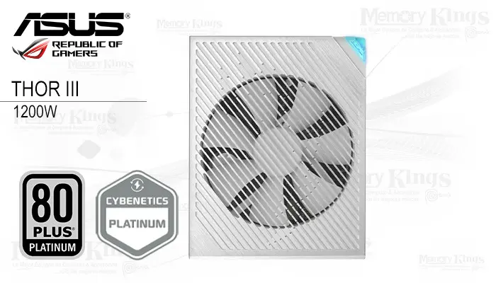 ASUS Fuente 1200W 80 Plus Platinum ROG Thor III White