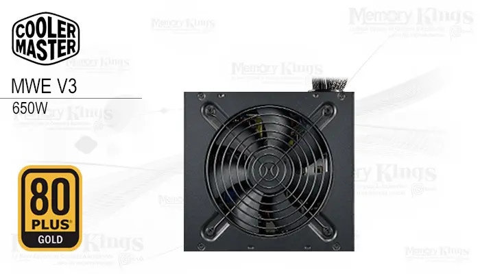 Cooler Master Fuente 650W 80 Plus Gold Mwe V3