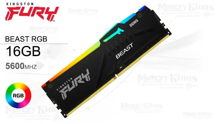 16GB 5600 CL40 Fury Beast RGB