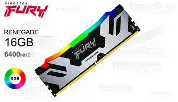 16GB 6400 CL32 Fury Renegade RGB Silver