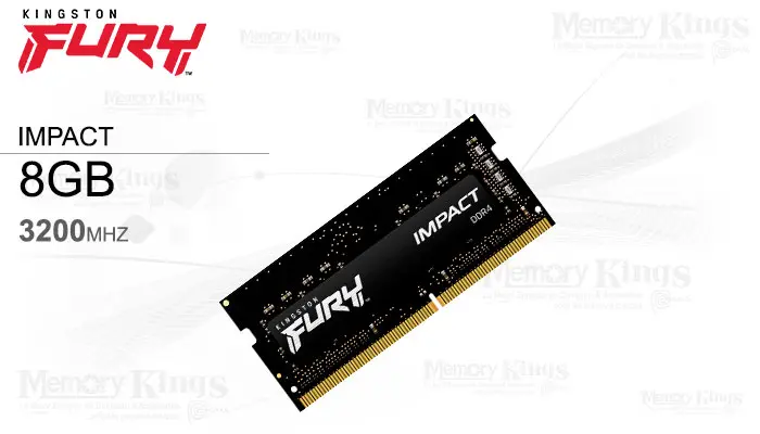 SODIMM DDR4 8GB 3200 CL20 Fury Impact