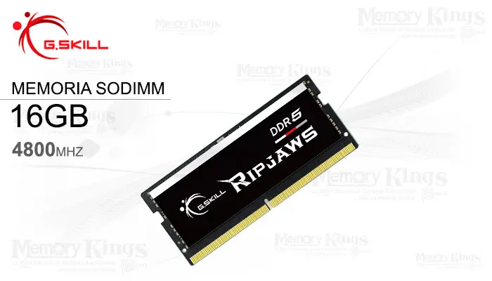 G.Skill SODIMM DDR5 16GB 4800 CL40 Ripjaws Intel XMP / AMD Expo
