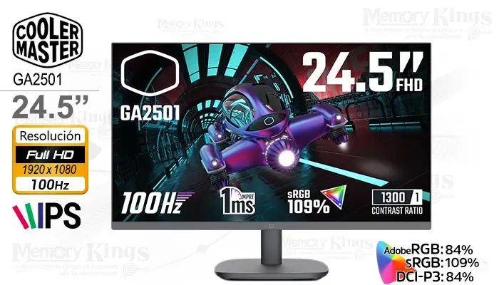 Cooler Master 24.5 GA2501 FHD 100HZ 1MS