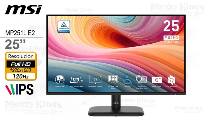 MSI 24.5 Pro MP251L E2 iPS FHD 120HZ 1MS