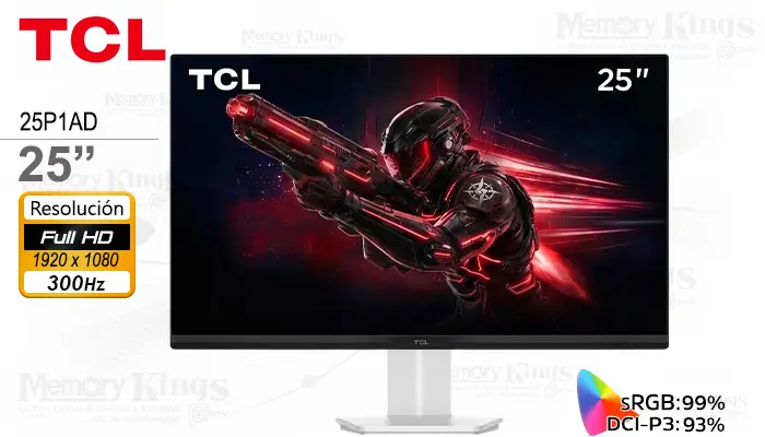 TCL 25 25P1AD iPS FHD 280Hz 0.5ms White