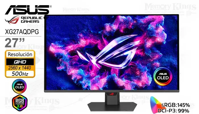 ASUS 27 ROG Strix OLED XG27AQDPG 2K QHD RGB Pivote