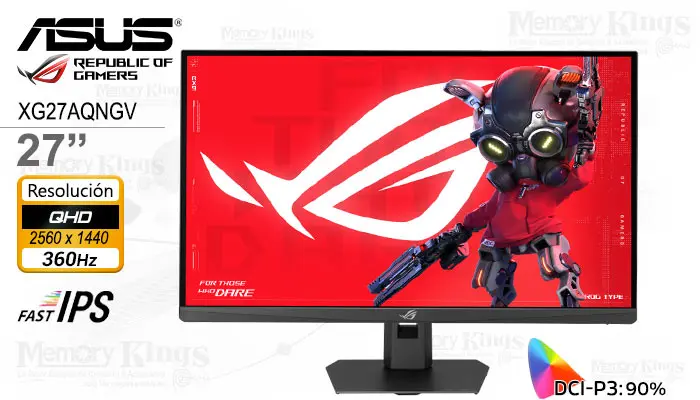 ASUS 27 ROG Strix Pulsar XG27AQNGV iPS 2K QHD 360Hz 1MS Pivote
