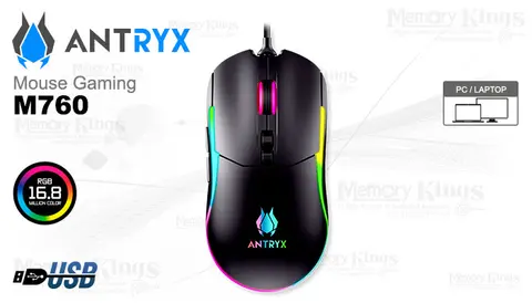 Antryx Gaming M760 RGB 12.8K Black