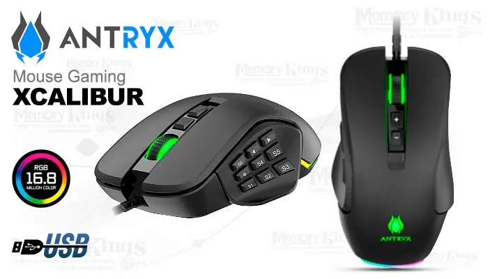 Antryx Gaming Xcalibur RGB 16.4K MMO|MOBA