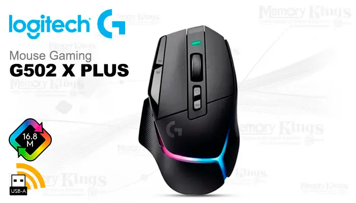 Logitech Gaming G502 X Plus RGB 25K Black Wireless