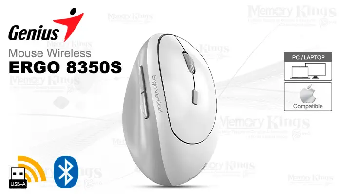 Genius Ergo 8350S AI Copilot Vertical White