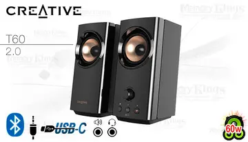 CREATIVE 2.0 CREATIVE T60 USB-C AUX (60w) BLUETOOTH