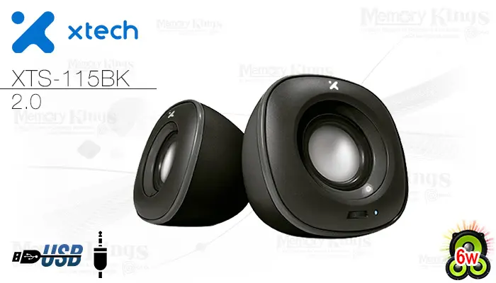2.0 XTECH XTS-115BK (6w) Black