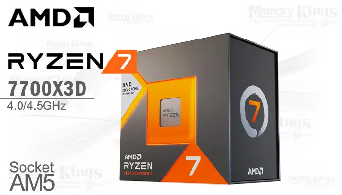 Ryzen 7 7700X3D 4.0|4.5GHz 96MB AM5, Graficos Radeon