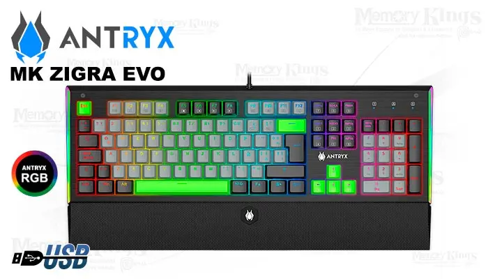 Antryx Gaming Mk Zigra Evo SW-BLUE RGB Mecanico
