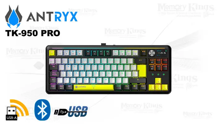 Antryx Gaming TK-950 Pro SW-BLUE RGB Black Mecanico Multiplataforma