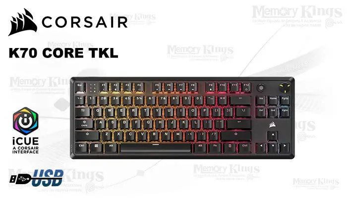 Corsair Gaming K70 Core Tkl RGB Mechanical