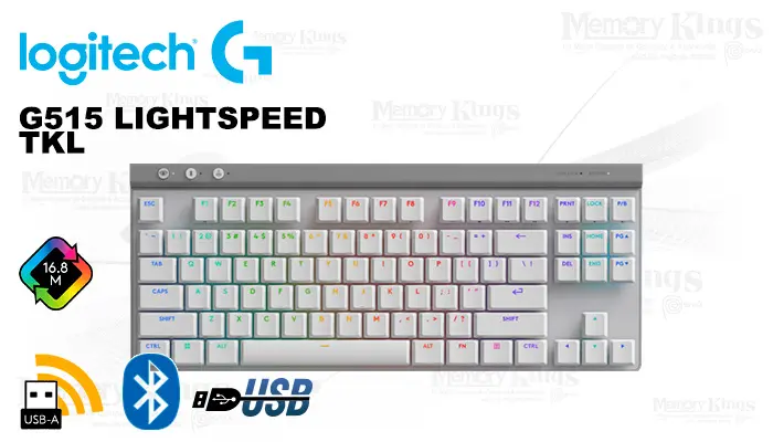 Logitech Gaming G515 Lightspeed Tkl White