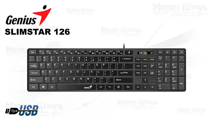 Genius Smart Slimstar 126 Black USB