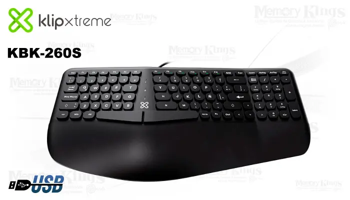 Klip Xtreme KBK-260S Evolve Ergo USB