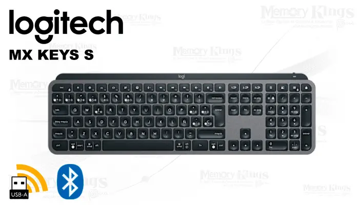 Logitech Mx Keys S Illuminated Bluetooth, Wireless