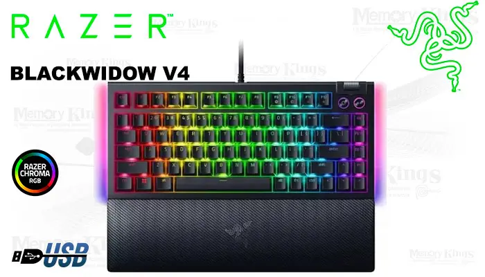 Razer Blackwidow V4 75% SW-ORANGE 8000HZ
