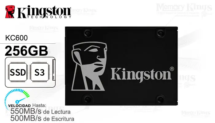 Kingston Unidad SSD 2.5 SATA 256GB KC600