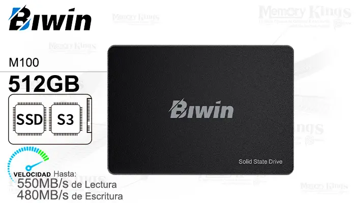 Biwin Unidad SSD 2.5 SATA 512GB M100