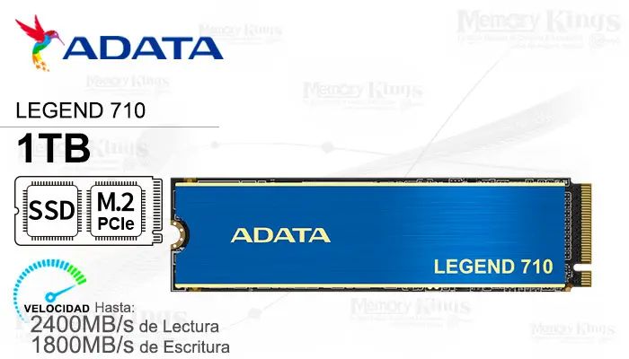 ADATA Unidad SSD M.2 PCIe 1TB Legend 710 G3