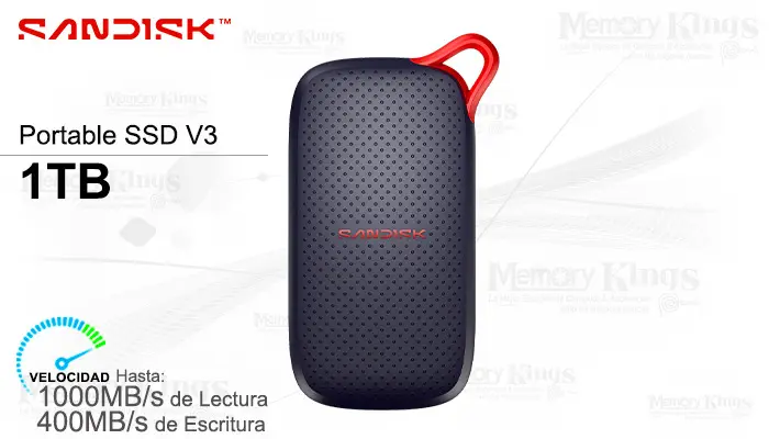 Unidad SSD USB 1TB Sandisk V3 Black