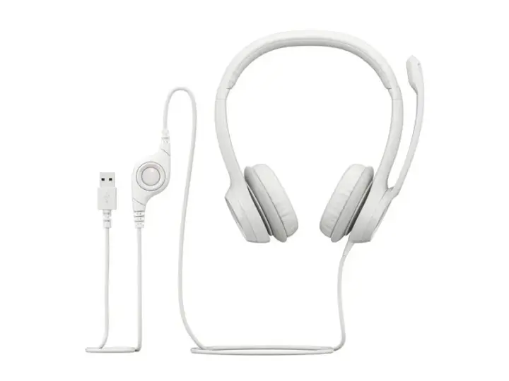 Logitech H390 USB Noise Cancelling White