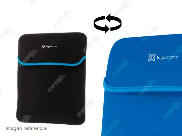 Funda 15.6 Klip Xtreme Sleeve para Laptop reversible Black KNS-415BL