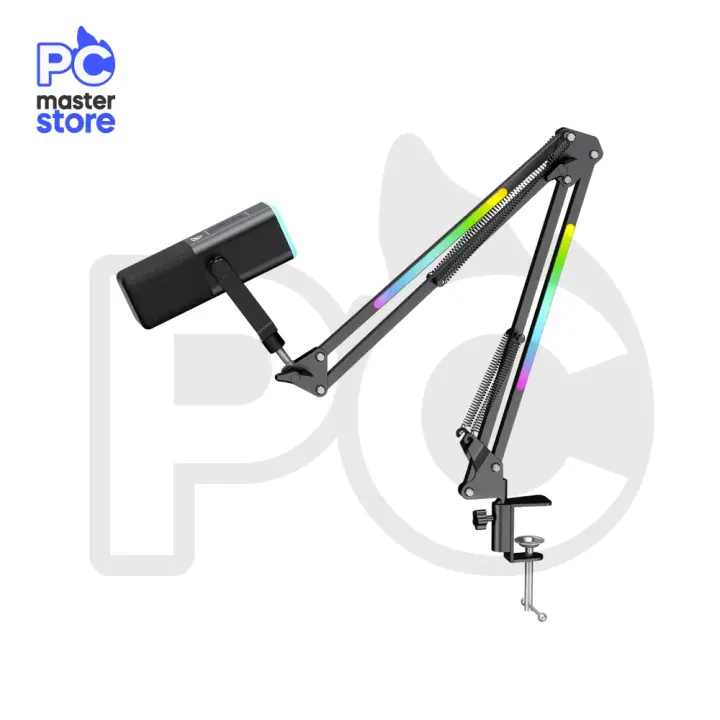 MIC Microfono Gamer Havit GK71 Pro RGB Black C/ Brazo