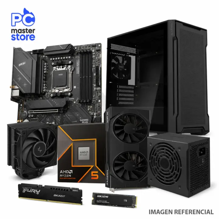 PC Gamer Ryzen 5 9600X RX 9060 16GB WiFi