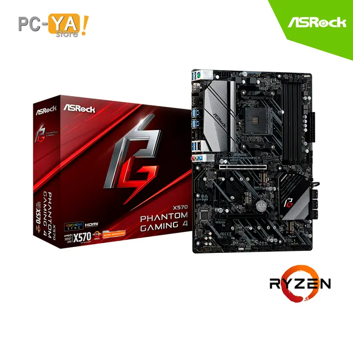ASRock X 570 Phantom Gaming 4 AM4 AMD 4DDR4 Sopor.128GB HDMI/DP ATX