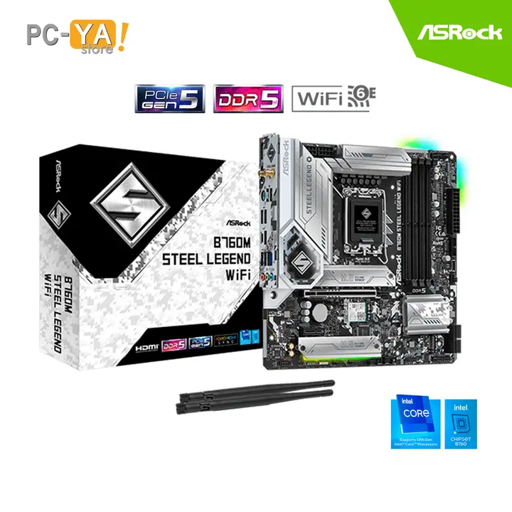 ASRock B760M Steel Legend WIFI Intel LGA 1700 4DDR5 128GB HDMI/DP Micro ATX