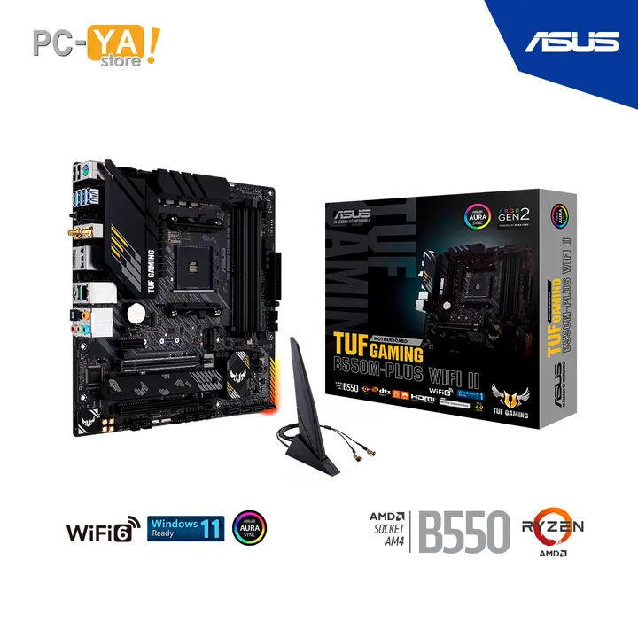 ASUS TUF Gaming B550M-PLUS WIFI II Chipset AMD B550 Socket AM4 4DDR4 128GB HDMI DP Micro ATX