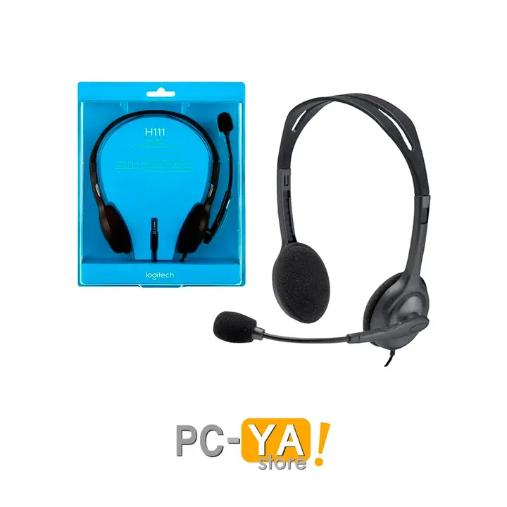 Logitech Auriculares Stereo Headset H111 Silver