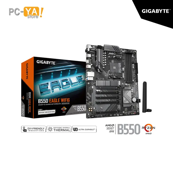 Gigabyte B550 Eagle WIFI6 Chipset AMD Socket AM4 4DDR4 Sop.128GB HDMI ATX