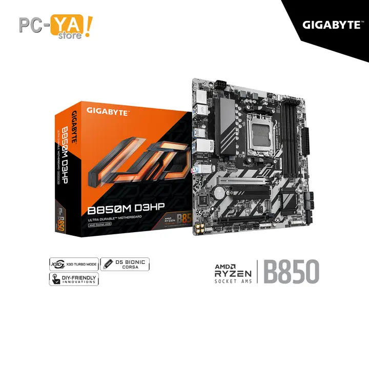 Gigabyte Placas B850M D3HP AMD B850 Socket AM5 4DDR5 HDMI DP PCIE 5.0 Micro ATX