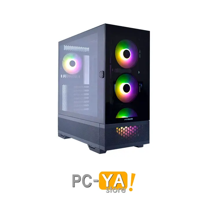 Gamer Iforgame X5 Vidrio 4xARGB 0.8mm Secc 40Cm VGA S/FUENTE Negro
